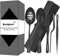 Bonigour Juego culinario de herramientas de chapado, kit de 6 herramientas profesionales de chapado de chef, utensilios de chapado, espátula, pinzas para cocina modernista, arte alimentario, negro,