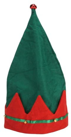 Fröhliche Elfenmütze mit Glocken, Unisex, Mütze, Slouch, Weihnachten, Kopfbedeckung, Baggy-Mütze, Slouch-Mütze, schelmische Elfe