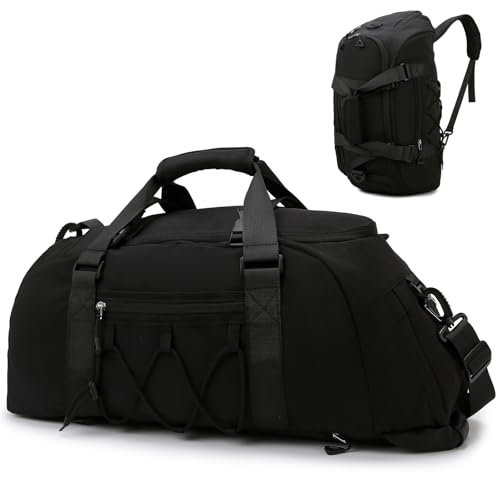 Travistar Sporttasche Damen Herren Reisetasche Rucksack - Wasserdichter Trainingsbeutel mit Schuhfach Nassfach Travel Duffle Bag Schwimmtasche Fitnesstasche für Sport, Reisen, Fitness, Weekender