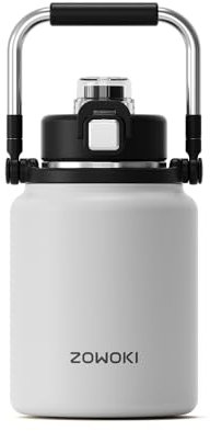 Stainless King 1.2L Multi- Purpose Thermo Flask - Original-Style Flask Used as Travel Mug or Insulated Water Bottle for Daily Commute & Weekend Adventures (White)