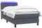 vidaXL Boxspringbett mit Matratze Dunkelgrau 90x210 cm Samt, Bett, Bettrahmen, Einzelbett, Schlafzimmermöbel, Lattenrost, Samtbett, Polsterbett