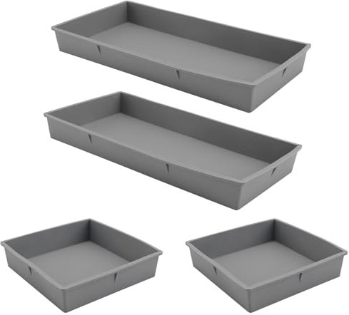 Eighosee Sheet Pan Dividers for Easy Cooking & Meal Prep - Oven, Microwave, Dishwasher, Fridge- Baking Trays Set