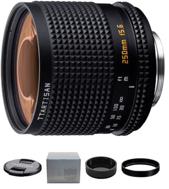 TTArtisan 250 mm f5.6 Reflex pour monture M42 Téléobjectif Prime avec mise au point manuelle Bokeh en forme de donut Objectif miroir plein cadre pour portrait, faune, photographie de sport