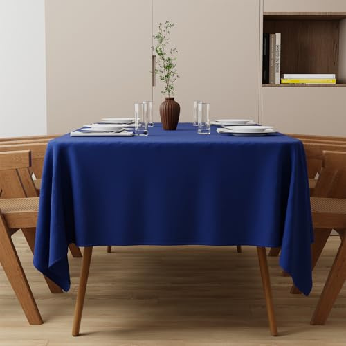 Zdada Blau Abwaschbar Tischdecken 85x85cm Quadratisch Polyester Tischdecke, Kratzfest, Fleckschutz Tischtuch Outdoor Tischwäsche für Garten, Esszimmer, Feiern und Haushalt