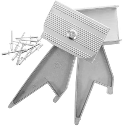 MAGICLULU 2pcs Aluminum Telescoping Ladder Accessories Ladder Stability Anchor and Hook Ideal for Home Repairs