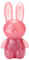 6 Farben Lippenstift Rabbit Feuchtigkeitsspendender Lippenstift Cute Rabbit Lip Glaze 2 in 1 Key Chain Lip Gloss Lip Stain Lipstick set, Wasserfester, antihaftbeschichteter Becher, langanhaltend (03#)