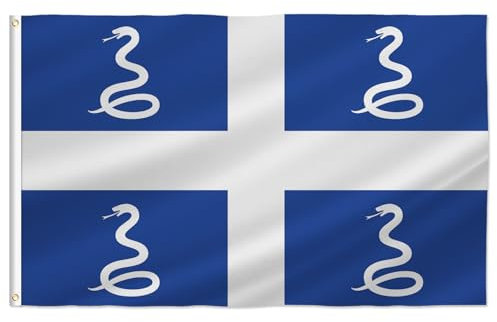 PTEROSAUR Drapeau de la Martinique avec œillets en laiton pour décoration intérieure et extérieure (Martinique, 0,9 x 1,5 m)