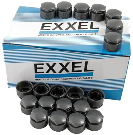Hajus 6011048 20x Abdeckkappe Radschraube Radschraubenkappen 17mm 4M0601173 kompatibel mit A1 A3 A4 A5 A6 A7