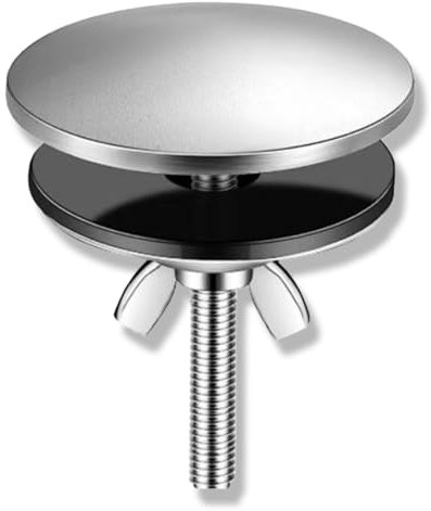 WUSJCOF Cache-trou de robinet, cache-évier en laiton chromé, compatible avec les bondes d'évier pour la maison, la cuisine et la salle de bain, cache-trou d'évier (5 cm)