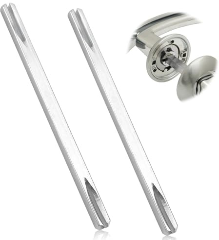 ELNLE Square Pin 8 mm x 150 mm for Door Handle, Fixing Pin Door Handle Steel Spindle Bar Solid Steel Door Fitting Square Pin Door Handle for Door Lock Interior Door