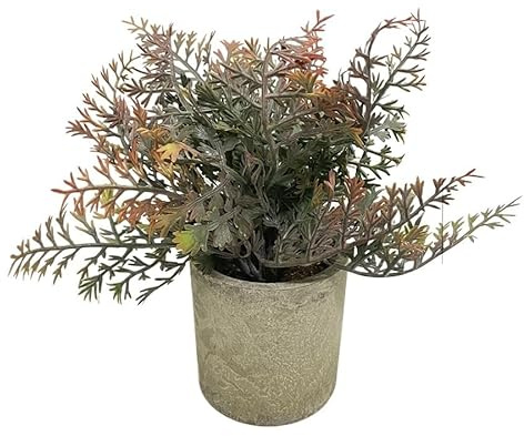 HUFFA Kleiner Eukalyptus-Bonsai im Topf – herbstliche Tischdekoration for Zuhause und Büro(Color3)