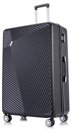FLYMAX 29 Large Suitcase 4 Wheel Lightweight Luggage Hard Shell Travel Case Hold Check in Fits 23kg - 27kg + 3 Digit Lock Suitcase Large + Telescopic Handle 100 Litre Capacity