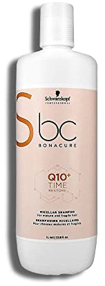 Schwarzkopf Professional Bonacure Q10 Time Restore Ageless Micellar Shampoo, 1000 ml