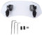 Parabrisas modificado para motocicleta-Duokon Pantalla de viento ajustable de la motocicleta, deflector de aire del alerón del parabrisas del parabrisas modificado para motos universal(Ahumado)
