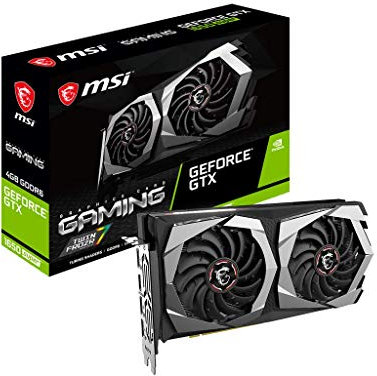 MSI Gaming GeForce GTX 1650 Super 128-Bit HDMI/DP 4GB GDRR6 HDCP Unterstützung DirectX 12 Dual Fan VR Ready OC Grafikkarte (GTX 1650 Super Gaming X)