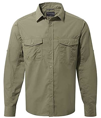 Craghoppers Mens Kiwi Ls Hiking Shirt, Pebble, XXL EU