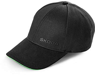 Skoda 000084300AM Baseballcap Basecap Mütze Cap Baumwolle Kappe Logo, schwarz