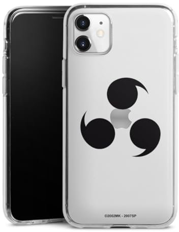 Silikon Hülle kompatibel mit Apple iPhone 11 Case transparent Handyhülle Naruto Shippuden Sharingan Jutsu