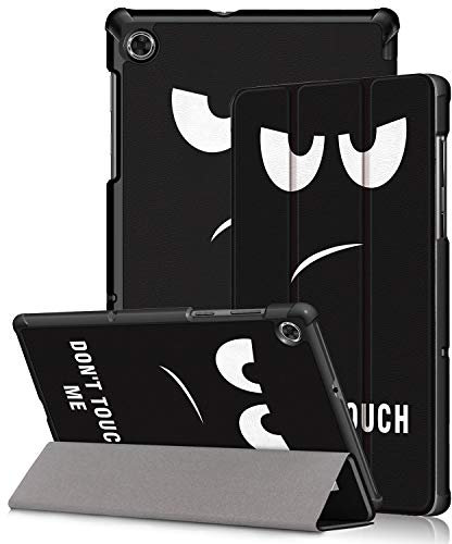Kemocy Custodia per Lenovo Tab M10 HD (2nd Gen) TB-X306X/TB-X306F,Protezione in PU Pell con Funzione Supporto Smart Case Cover per Lenovo Tab M10 HD (2nd Gen) 10,1 Pollici Tablet,B-Don't Touch