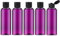 Toureal 100ML Flacon avec Flip Cap Vide (5 Pièces), Rechargeable Bouteille de Voyage pour Cosmétique avec Entonnoir (Violet)