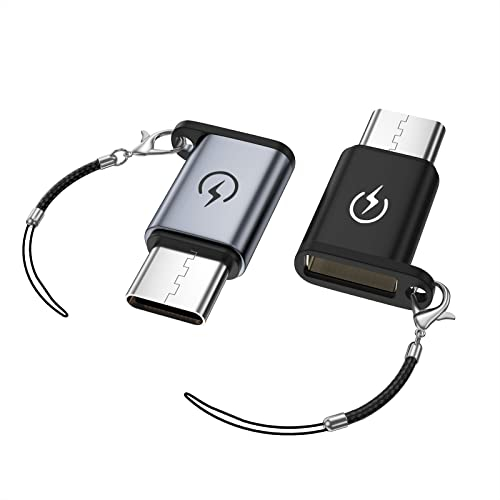 Adaptador USB C a IP, admite Carga rápida PD, Adecuado para adaptadores USB C Macho a IP Hembra (2 Piezas), no admite Auriculares