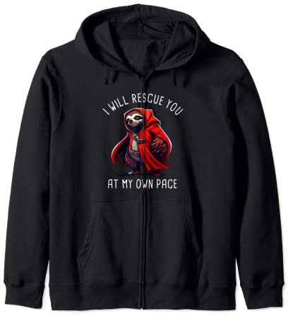Lustiges Faultier Superheld Faultier Super Hero Cape Faultier Liebhaber Kapuzenjacke