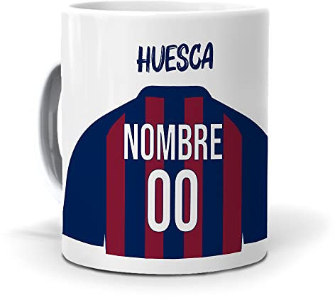 mundohuevo Taza Personalizada con Texto. Camiseta Personalizada Huesca. Regalo Original. Haz, Regala Alegría.