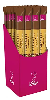 Viba Nougat-Schokoladen Stick, (Karamell mit Salz, 24 x 40 g)