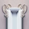Türrahmen Ornament Engel Figuren Wand Skulptur 3D Statue Vintage Engelsflügel einzigartige Kunstwerke Garten Indoor Heimdekoration Hochzeit Party Türecke Schutzengel Weinachten Geburtstag Wandfigur