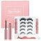 Magnetic Eyelashes, Pair of 5 Magnetic Eye Lashes 2 Tubes of Magnetic Eyeliner with Tweezer -Reusable magnetic eyelashes natural look Adhesive kit & Waterproof No Glue Needed
