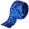 FINGERINSPIRE 5m blu paillette Trim 72mm largo nastro elastico paillettes 8 righe rotolo di Paillette Glitter Stretch nastro piatto paillettes lustrino pizzo DIY cucito artigianato forniture accessori