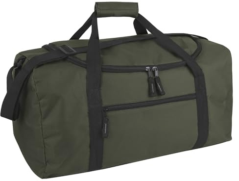 50,8 cm, 40 Liter Seesack für Männer, Frauen, Teenager, Reisen, Wochenender, Übernachtung, Handgepäcktasche, Schultertasche, grün, M, Reisetasche