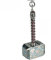 Yaa Catchy Marvel Avengers Thor's love and thunder Thor Hammer Pewter Mjolnir Anti-Rust Metal Keychain & Keyring For Men, Women,Bike & Car for (Thor Lover)