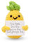 NQEUEPN Lustige Positive Ananas, 8cm Gestricktes Ananas Spielzeug mit Ermutigender Karte Kreativ Niedlich Gehäkelte Ananas Puppe für Festival Party Dekoration Ermutigung Geschenk