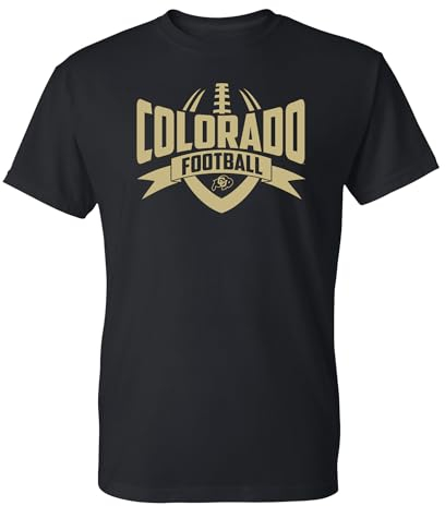 NCAA Football Rush, Team Color T-Shirt, College, University, University of Colorado Buffaloes Schwarz, XL