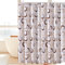 Lerores Tenda da doccia, 240 x 200 cm, colore cammello, cerchio, orlo appesantito, in tessuto antimuffa, impermeabile, lavabile, in poliestere, con occhielli e 16 anelli per tenda da doccia per bagno,