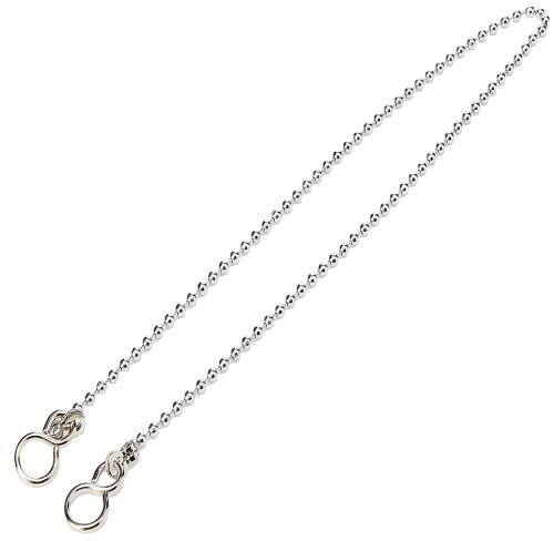 Aretro Chrome 450mm Ball Chain with S hooks, Bath, Sink, Basin, Chain Only (450mm 18' Chain with S Hooks)