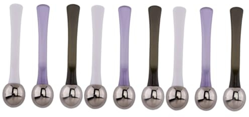 MAGICLULU 9 Stk Massagelöffel Zinklegierung Make-up-gadgets Mini-beauty-scoop Beauty-kosmetikschaufel Schminkstift Öl Absorbierend Löffel Metall Make-up- -tool Spatel Augen