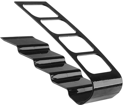 HERCHR Support De Télécommande, Organisateur De Télécommande à 4 Compartiments Pour Table, Support De Télécommandes Pour Table, Organisateur De Télécommandes, Supports De Télécommandess (Noir)