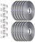 Dooozy 12 Rollen Ringelband Geschenkband Set, 5MM 50M Geschenkbänder für Geburtstag Luftballons Hochzeit Geschenkverpackung Florist Luftballon Schleifen und Saisonale Deko(Lasersilber)