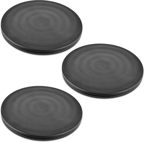 SPORWAY 3 Platos Giratorios: 20 cm, Con Rodamientos de Bolas de Acero, Plataforma de 360°, Para Portátiles, Monitores, TV, Altavoces, Manualidades