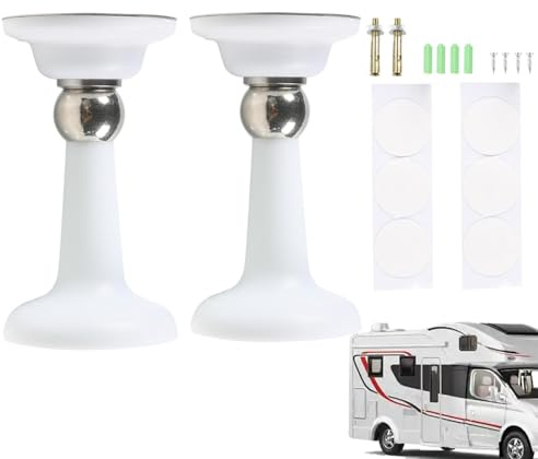 Magnetischer Türstopper, magnetischer Türstopper, Anti-Kollisionstürstopper, magnetischer Türstopper für Haustüren und 2 Anti-Kollisions-Halterungen, um die Tür offen zu halten