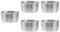 5Pcs Small Sauce Cups 50ml Stainless Steel Ramekin Dipping Sauce Cup Round Condiment Cups Appetizer Dish Serving Platter for Snack Dessert Salad Dressing Silver Kitchenware ( Color : Silver) (Silver