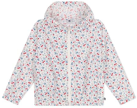 Petit Bateau A0D0X Coupe Vent Anti UV, Blanc/Multico, 12 Ans Fille