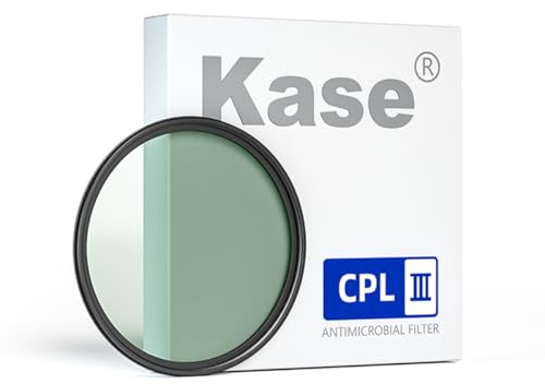 Kase CPL III Zirkular-Polarisationsfilter, 82 mm, mit ultraniedrigem Reflexionsvermögen 0,1 %, HD 28 mehrfach beschichtetes optisches Glas, ultradünner Polarisationsfilter