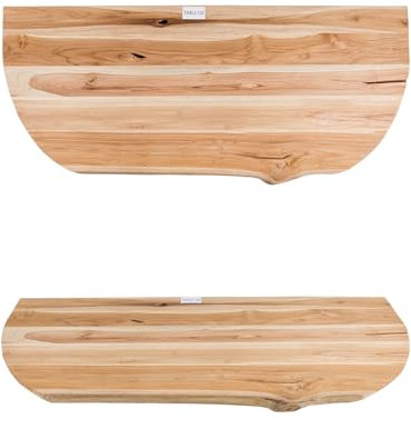 wohnfreuden Plateau de lavabo Olando en teck lasuré à partir de 120 cm