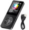 FiTspi 128GB MP3/MP4 Players, Portable Digital Lossless Music Player with Bluetooth, Built-in Microphone, HD Speaker, FM Radio, Voice Recorder for Sport
