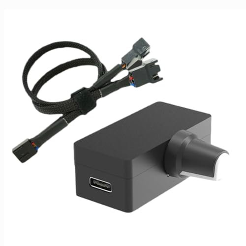 Kopinma PWM Speed Controller 4Pin PWM Fan Governor PWM Governor USB TYPE-C Power Supply DIY Watercooling Cooler Option, B