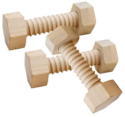ＡＷＨＡＯ 3 Stück Holzschrauben Muttern Bausteine, Praktischer Unterricht