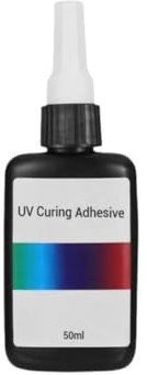 Adesivo UV ultra trasparente per applicazione universale, colla in resina UV cristallina di tipo duro per riparazione di plastica, lampade in vetro, decorazioni artigianali (1PCS)